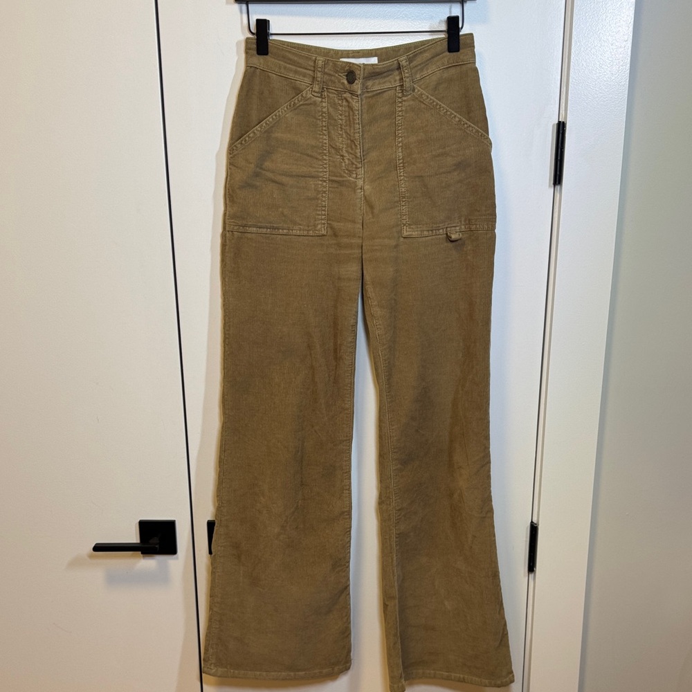 Reiss Tan Corduroy Trousers
